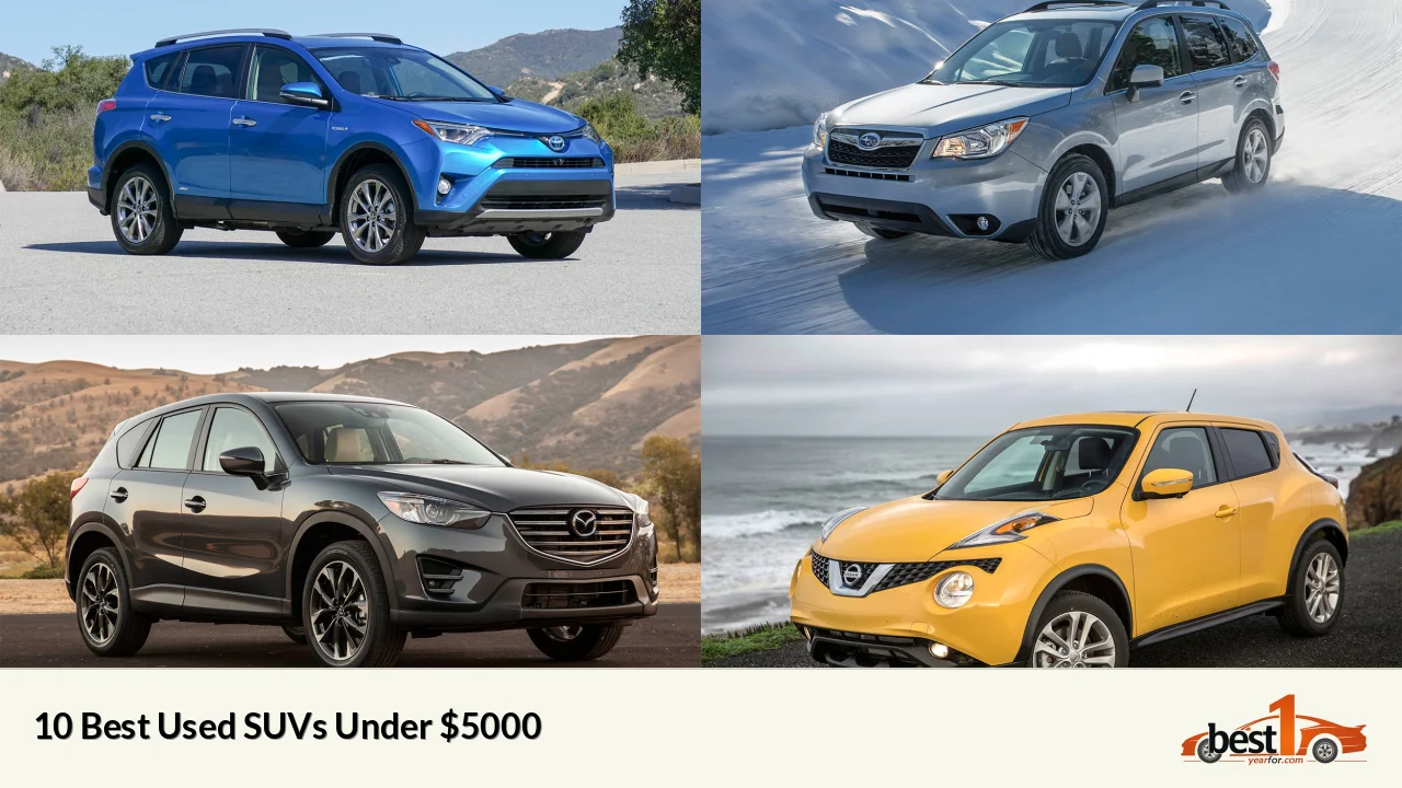 10 Best Used SUVs Under $5000