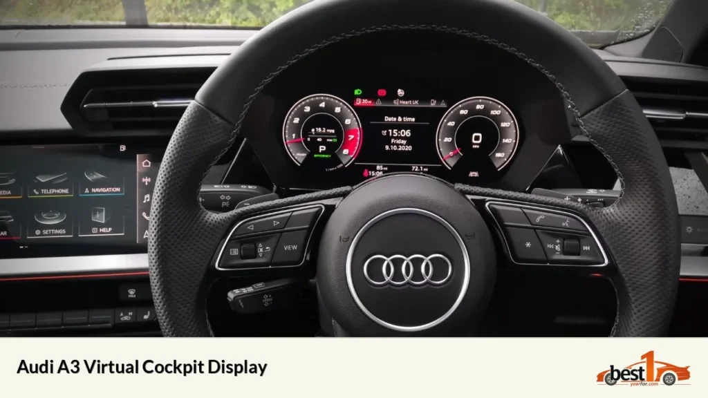 Audi A3 Virtual Cockpit Display