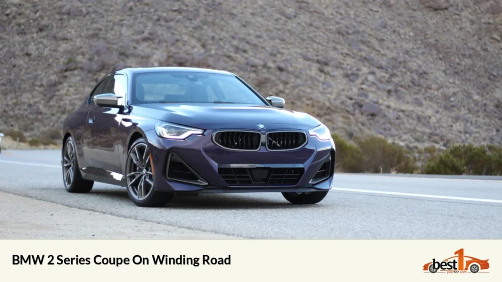 BMW 2 Series Coupe On Winding Road