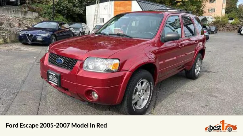 Ford Escape 2005-2007 Model In Red