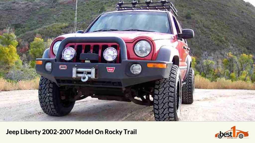 Jeep Liberty 2002-2007 Model On Rocky Trail