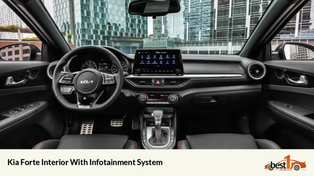 Kia Forte Interior With Infotainment System