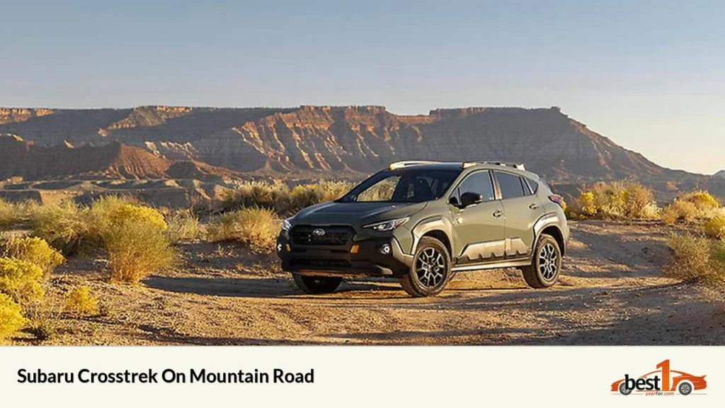 Subaru Crosstrek On Mountain Road