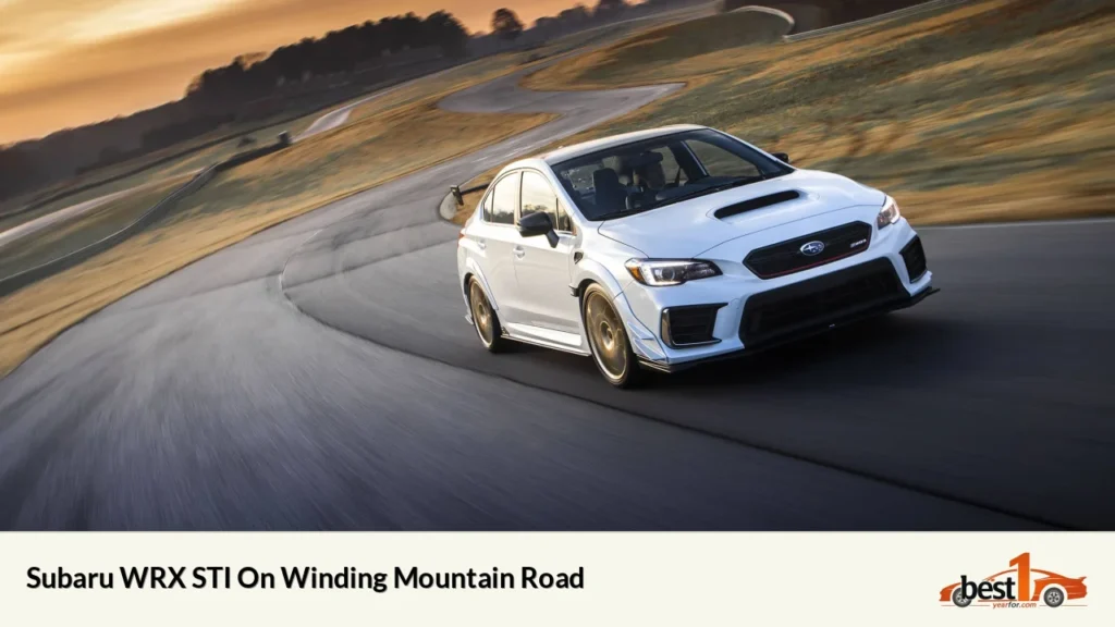 Subaru WRX STI On Winding Mountain Road