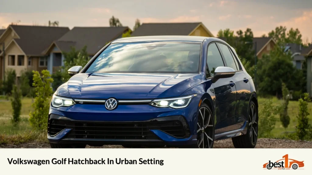 Volkswagen Golf Hatchback In Urban Setting